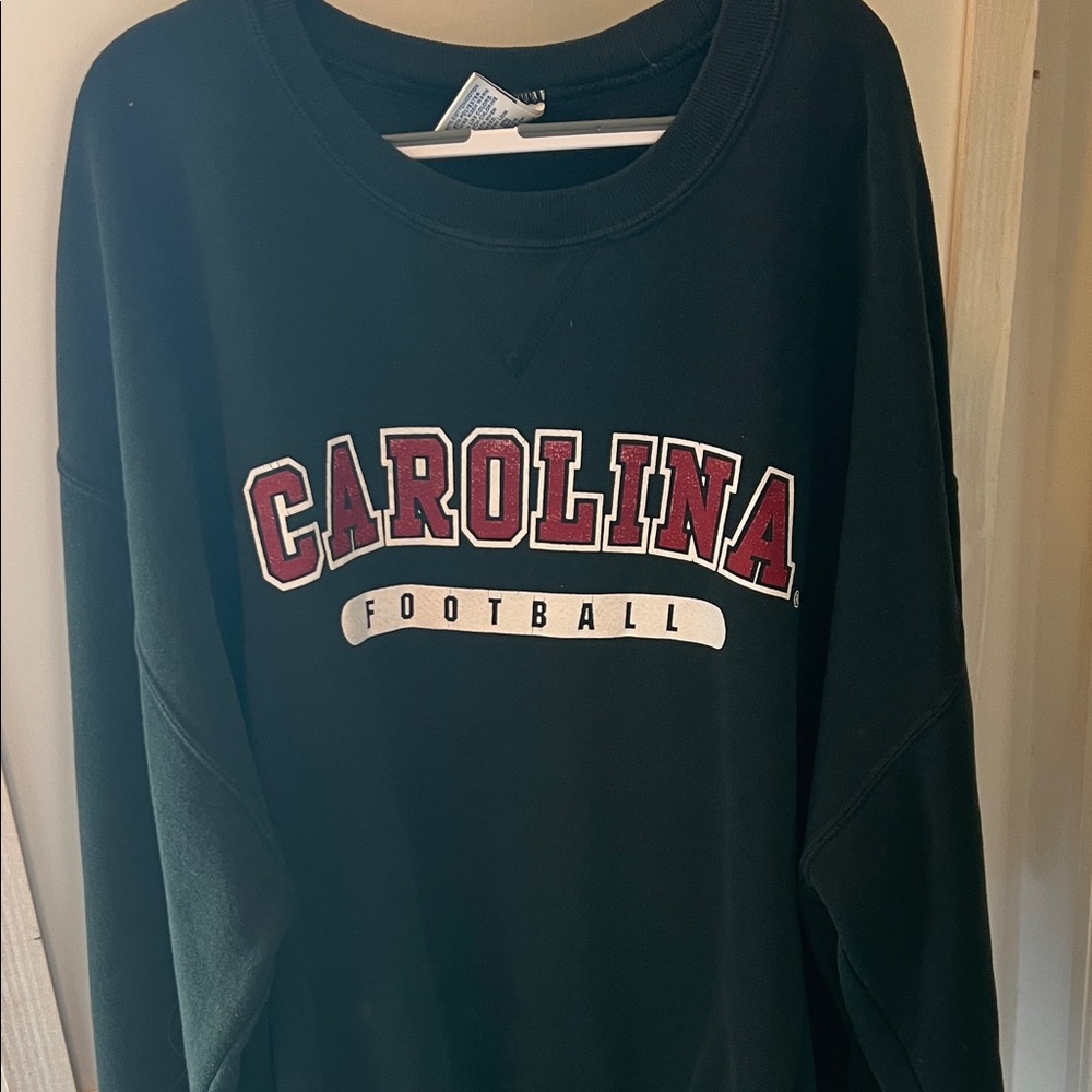 Vintage Carolina Football Black Crewneck Sweatshirt